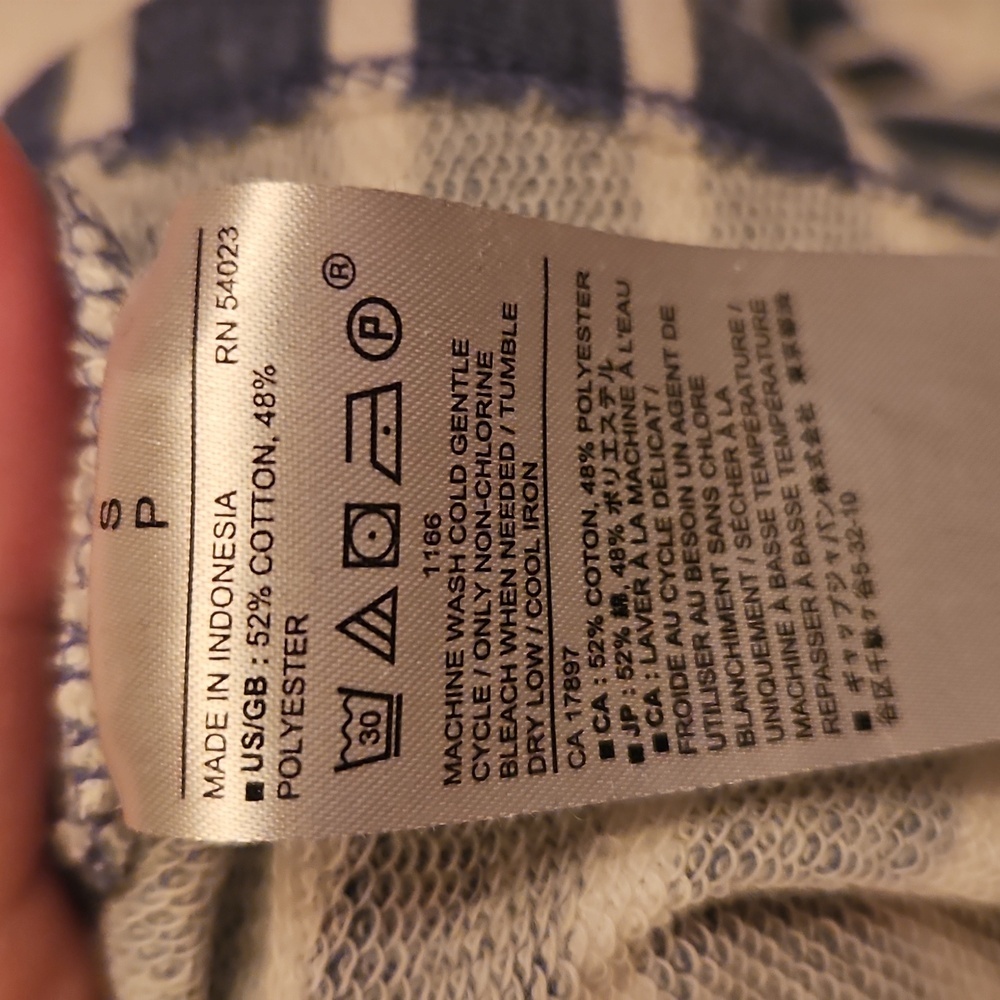 Banana Republic Navy and White Striped Tee - Picture 4 of 4